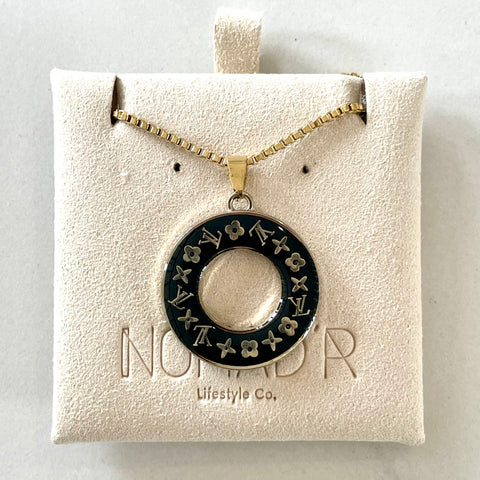 LV Ring Necklace- BLACK – Nomad'r Lifestyle Company