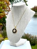 CC Ring Necklace- BLACK
