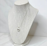 CC Sterling Silver Faux Pearl Necklace