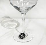LV Wine Glass Stem Charms