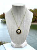 CC Ring Necklace- BLACK