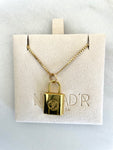 LV Lock Necklace- GOLD