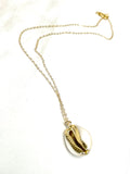 Gold Cowrie Shell Necklace