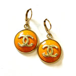 CC Large Drop Earrings- ORANGE