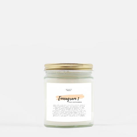 Enneagram 1- "The Reformer" Candle (Hand Poured 9 oz.)