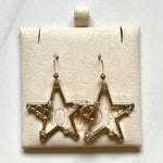 CD Star Drop Earrings- GOLD