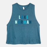 Lake Norman- BLUE Cropped Tank