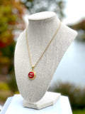 CC Shimmer Necklace- RED