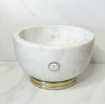 CC Large Marble Bowl- WHITE