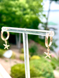 14K Gold Filled Starfish Huggie Earrings
