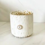 CC Inspired Candle- WHITE/GOLD