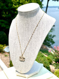 CC Pearl Logo Necklace