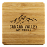 Canaan Valley West Virginia Bamboo Coaster Set