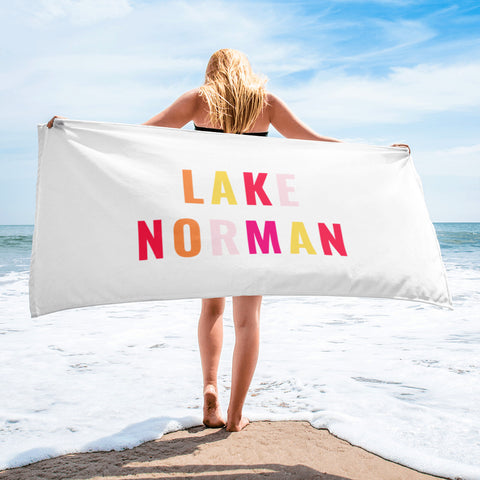 "Lake Norman- YELLOW MULTI" Towel