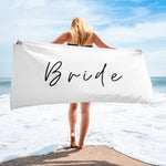 "Bride- Black" Towel
