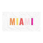 "Miami- YELLOW" Beach Towel