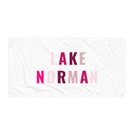 "Lake Norman- PINK MULTI" Towel