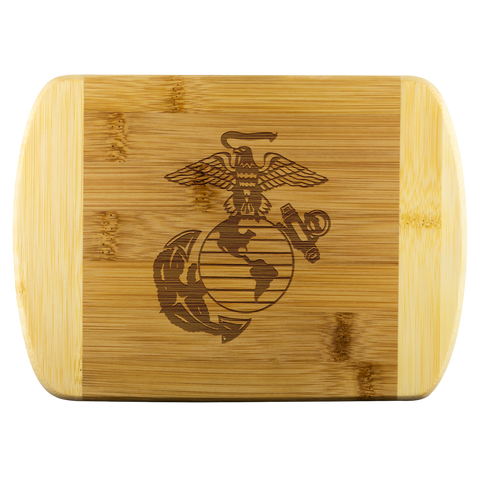 Marine Corps Emblem Wooden Cutting Board
