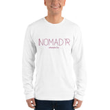"Nomad'r- Burgundy" Long sleeve t-shirt