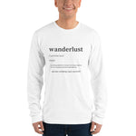 "Wanderlust Definition" Unisex Long sleeve t-shirt