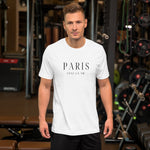 "Paris C'est La Vie- WHITE" Short-Sleeve Unisex T-Shirt