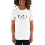"Paris C'est La Vie- WHITE" Short-Sleeve Unisex T-Shirt