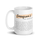 Enneagram 5 White glossy mug