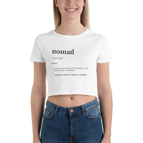 "Nomad Definition" Women’s Crop Tee