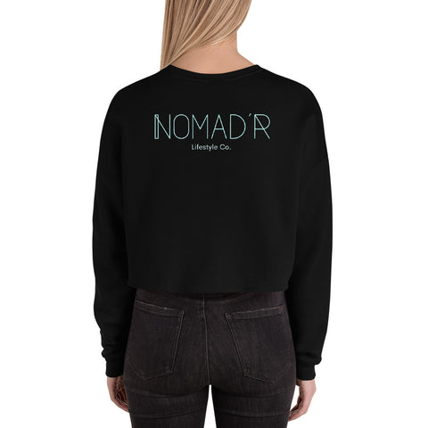 "NOMAD'R- AQUA" Crop Sweatshirt