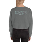 "NOMAD'R- AQUA" Crop Sweatshirt