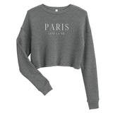 "Paris C'est La Vie" Crop Sweatshirt