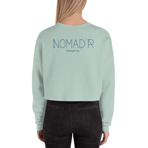 "NOMAD'R- NAVY" Crop Sweatshirt