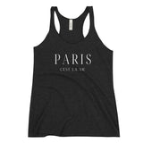"Paris C'est La Vie" Women's Racerback Tank