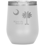 Kiawah Island Palm Tree Wine Tumbler
